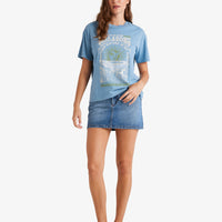 BILLABONG WOMENS LOST IN BLISS SHIRT - BLUE SHADOW