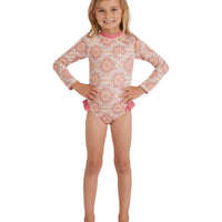 BILLABONG JUST FOR YOU 1PCE SUNSHIRT - WHITECAP