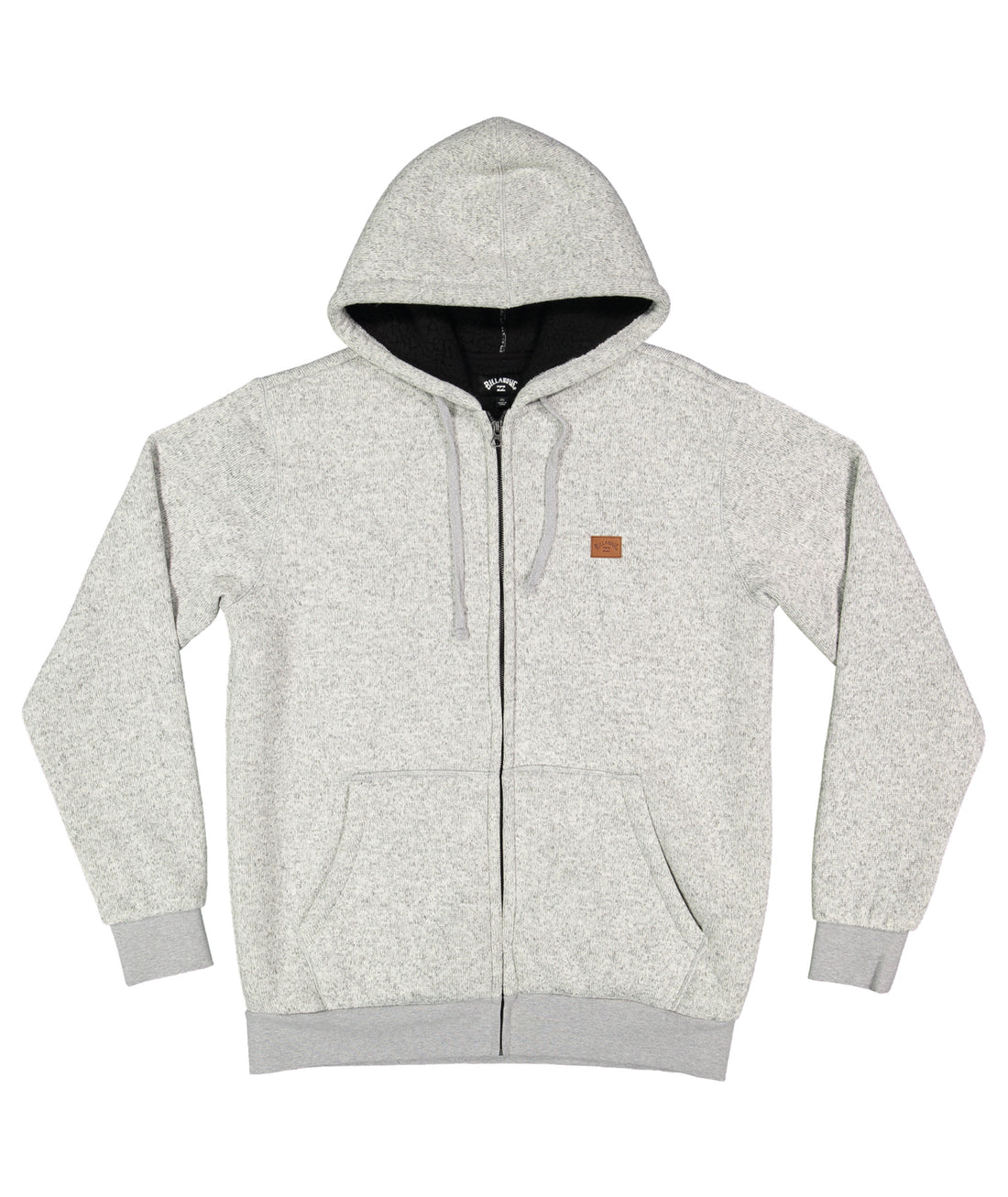 BILLABONG REVOLT ZIP THRU HOOD - LIGHT GREY HEATHER