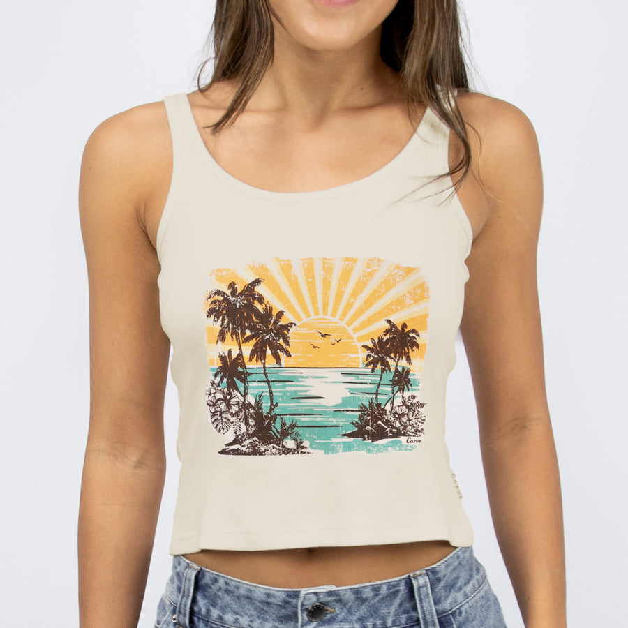 CARVE OASIS TANK TOP - WHITE