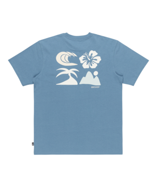 QUIKSILVER MENS ELEMENTAL SHIRT - CORONET BLUE