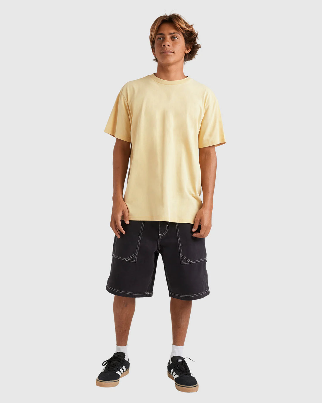 QUIKSILVER SALT WATER CREW TEE - RATTAN