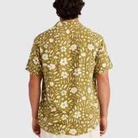 RVCA WILDFLOWER SS SHIRT - MOSS