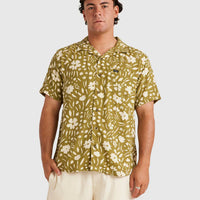 RVCA WILDFLOWER SS SHIRT - MOSS