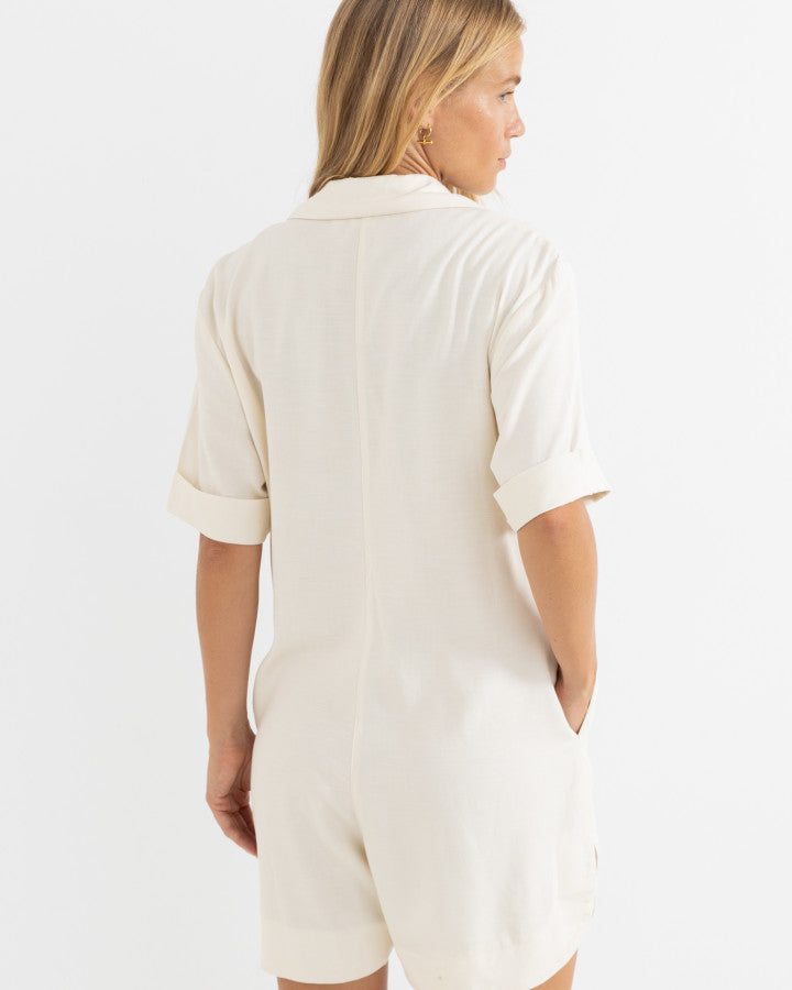 RHYTHM VACAY ROMPER - CREAM