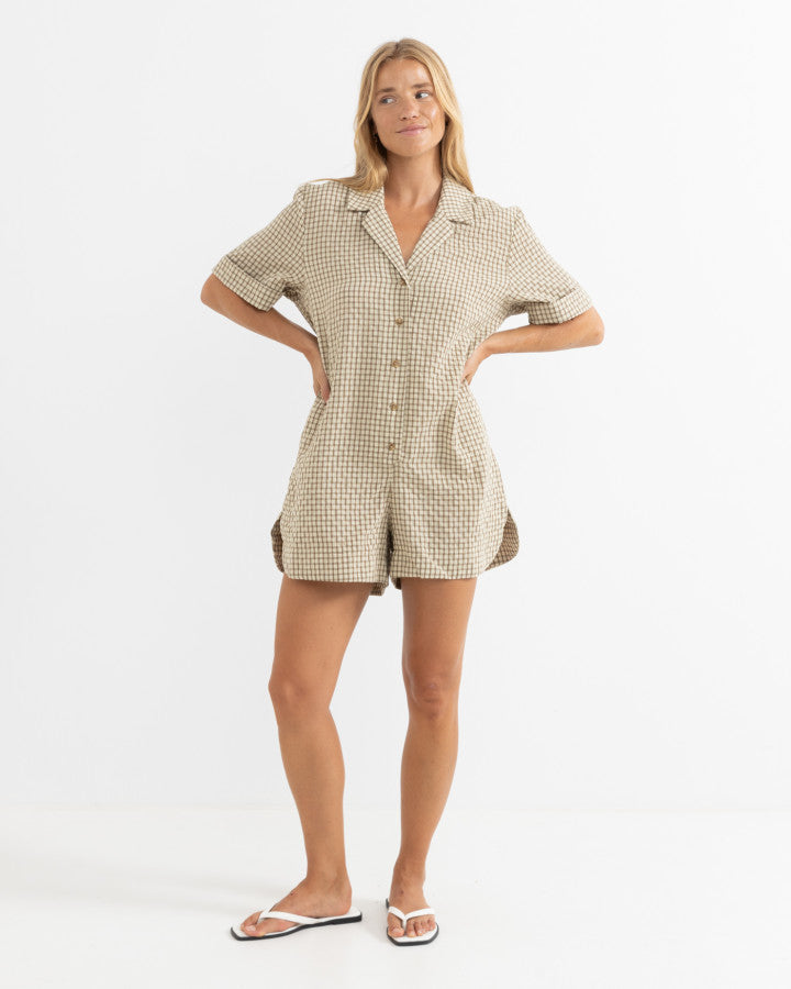 RHYTHM VACAY ROMPER - NATURAL