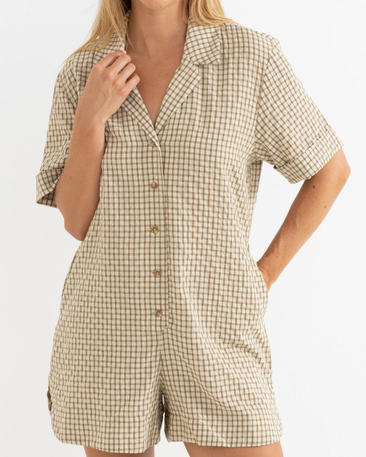 RHYTHM VACAY ROMPER - NATURAL