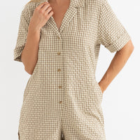 RHYTHM VACAY ROMPER - NATURAL
