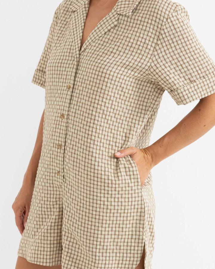 RHYTHM VACAY ROMPER - NATURAL