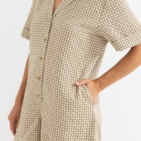 RHYTHM VACAY ROMPER - NATURAL