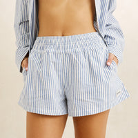 RHYTHM VISTA STRIPE BEACH SHORT - BLUE