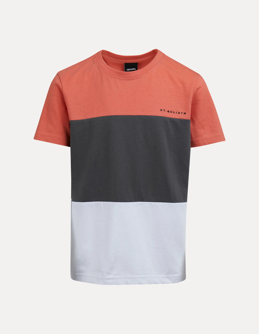 ST GOLIATH COLOUR BLOCK TEE - MELON
