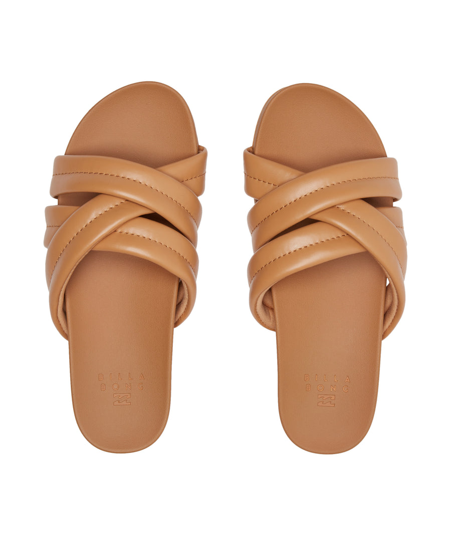 BILLABONG SERENA SLIDER SANDALS - TANLINE