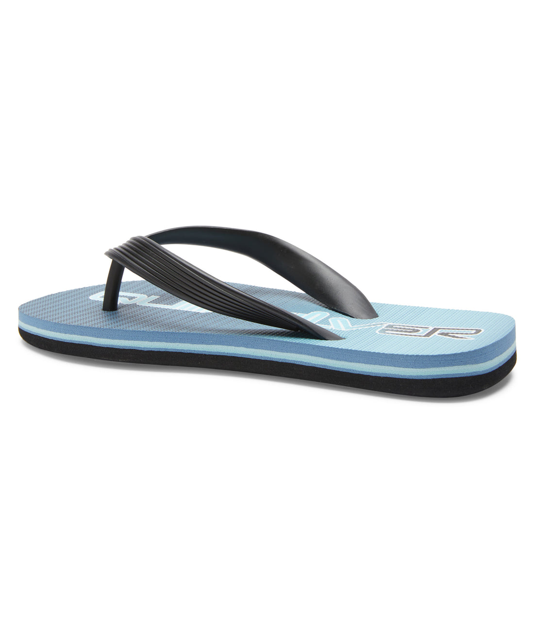 QUIKSILVER MOLOKAI ART YOUTH THONGS - BLACK BLUE