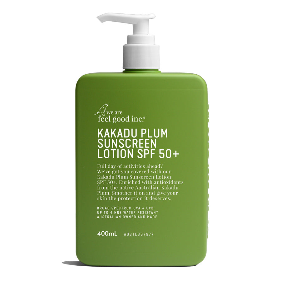 WE ARE FEEL GOOD INC. KAKADU PLUM SUNSCREEN LOTION 400ML SPF 50+