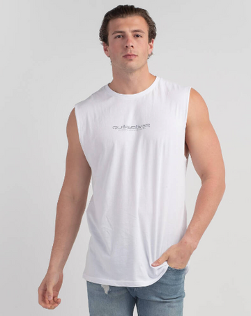 QUIKSILVER TIMELESS HOURS MUSCLE - WHITE