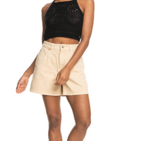 ROXY MORNINGS SPLENDOUR MID SHORTS - SAND