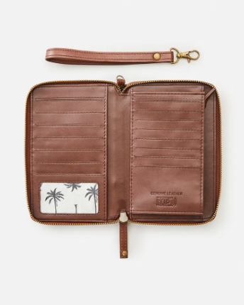 RIP CURL KROO RFID LEATHER WALLET - CHOCOLATE