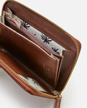 RIP CURL KROO RFID LEATHER WALLET - CHOCOLATE
