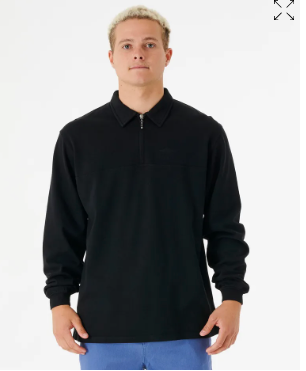 RIPCURL QUALITY SURF PRODUCTS LONG SLEEVE POLO