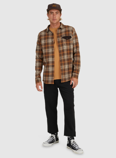 QUIKSILVER MENS PIVOT WORK WEAR PANTS - BLACK