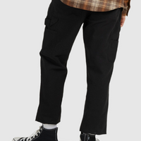 QUIKSILVER MENS PIVOT WORK WEAR PANTS - BLACK