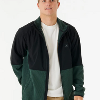 RIP CURL ANTI SERIES BOULDER Z/T CREW FOREST GREEN