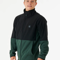 RIP CURL ANTI SERIES BOULDER Z/T CREW FOREST GREEN