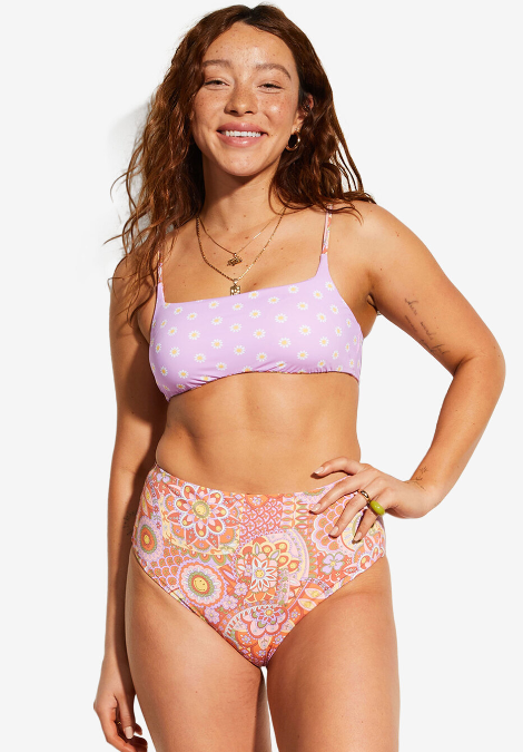 BILLABONG GOOD TIMES ZOE CROP BIKINI TOP