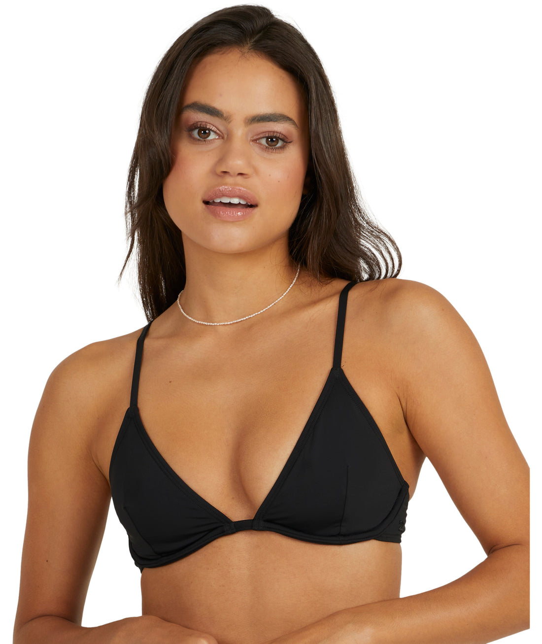 BILLABONG SOL SEARCHER REESE U/WIRE BIKINI TOP - BLACK PEBBLE