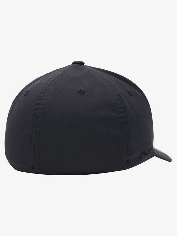 QUIKSILVER AMPED UP FLEXFIT CAP - TRUE BLACK