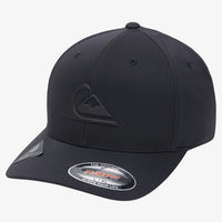 QUIKSILVER AMPED UP FLEXFIT CAP - TRUE BLACK