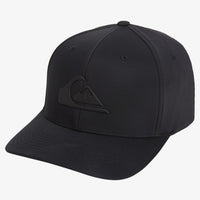QUIKSILVER AMPED UP FLEXFIT CAP - TRUE BLACK