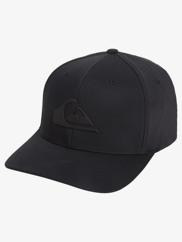 QUIKSILVER AMPED UP FLEXFIT CAP - TRUE BLACK