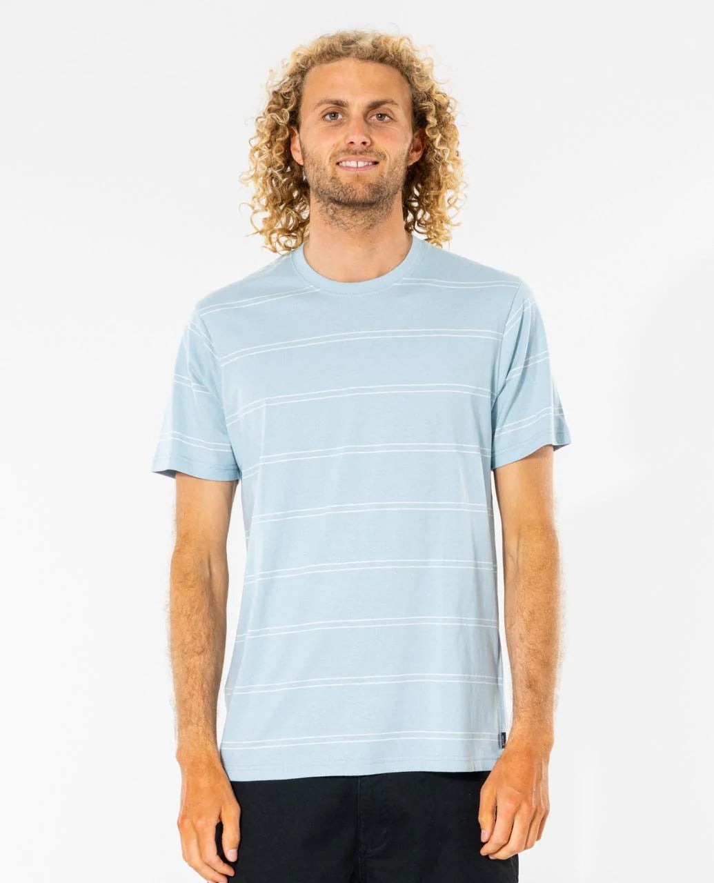 SHOP RIPCURL PLAIN STRIPE TEE ONLINE WITH CHOZEN SURF