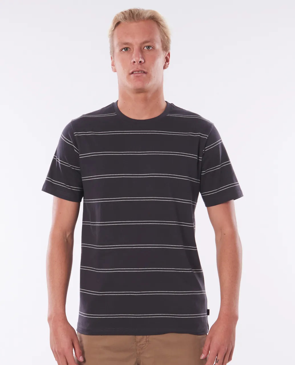 SHOP RIPCURL PLAIN STRIPE TEE ONLINE WITH CHOZEN SURF