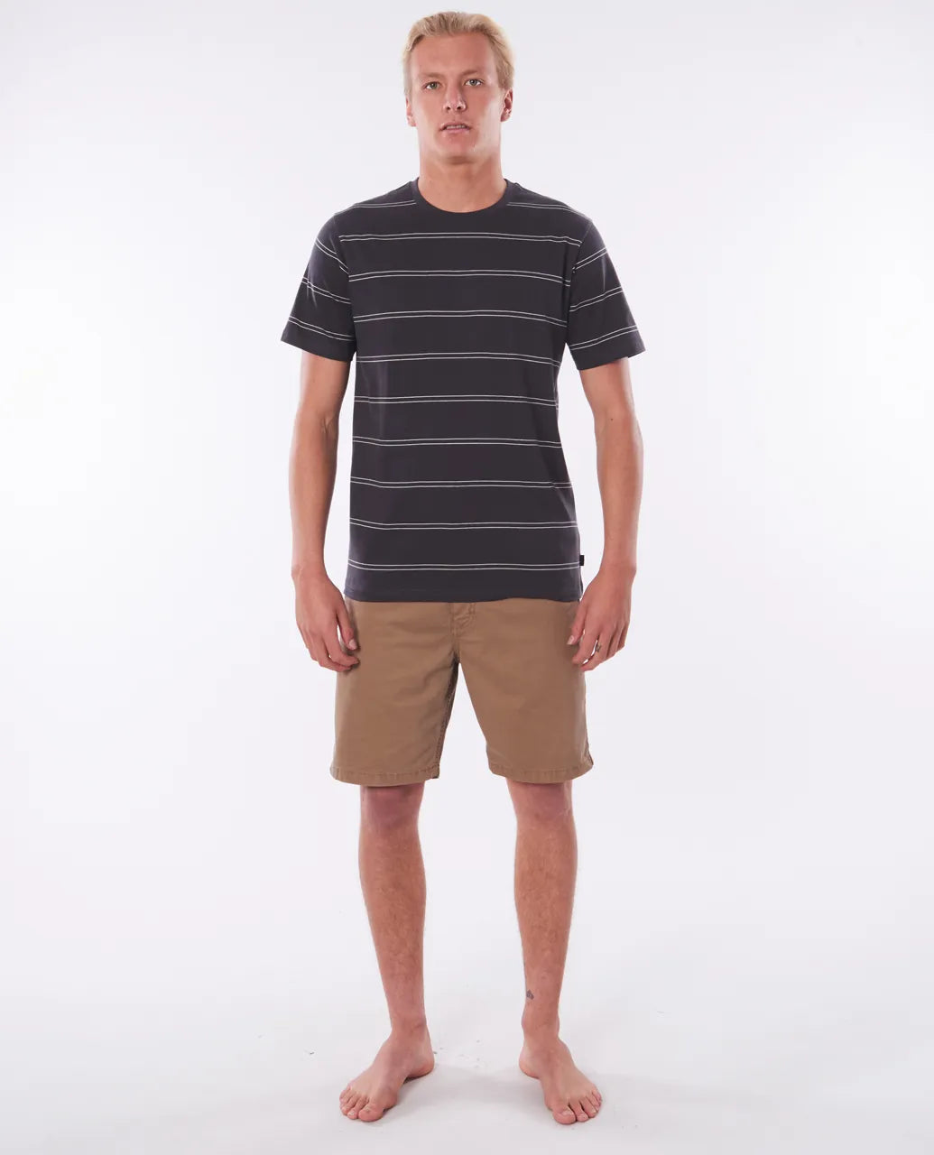 SHOP RIPCURL PLAIN STRIPE TEE ONLINE WITH CHOZEN SURF