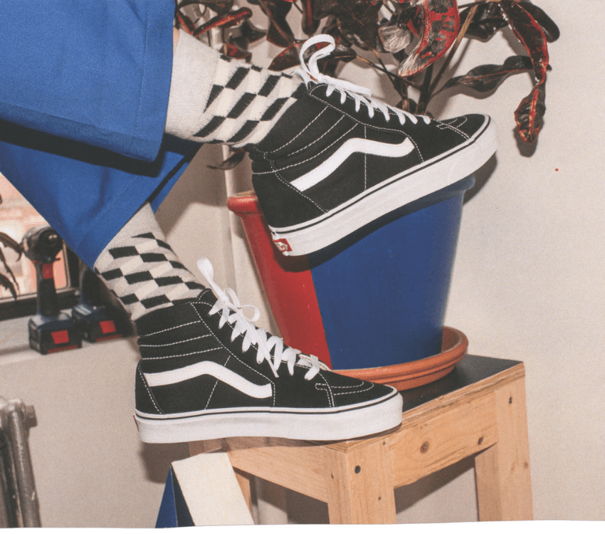 VANS SK8 HI BLACK/BLACK/WHITE