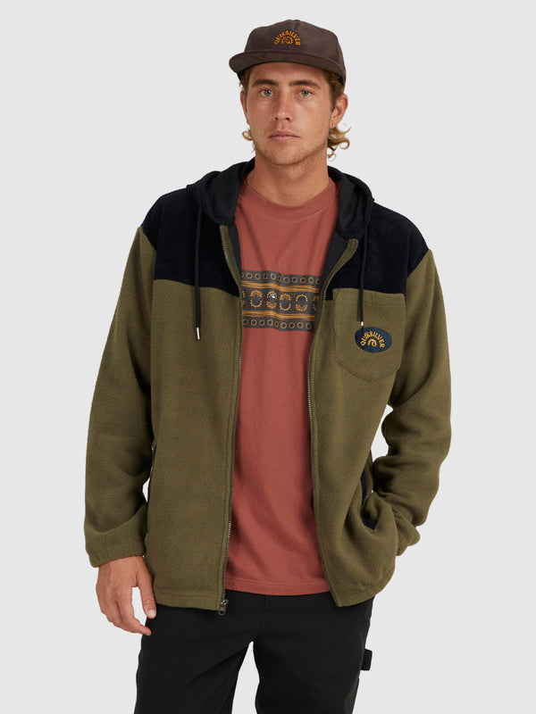 QUIKSILVER RURAL FLEECE HALF ZIP JACKET