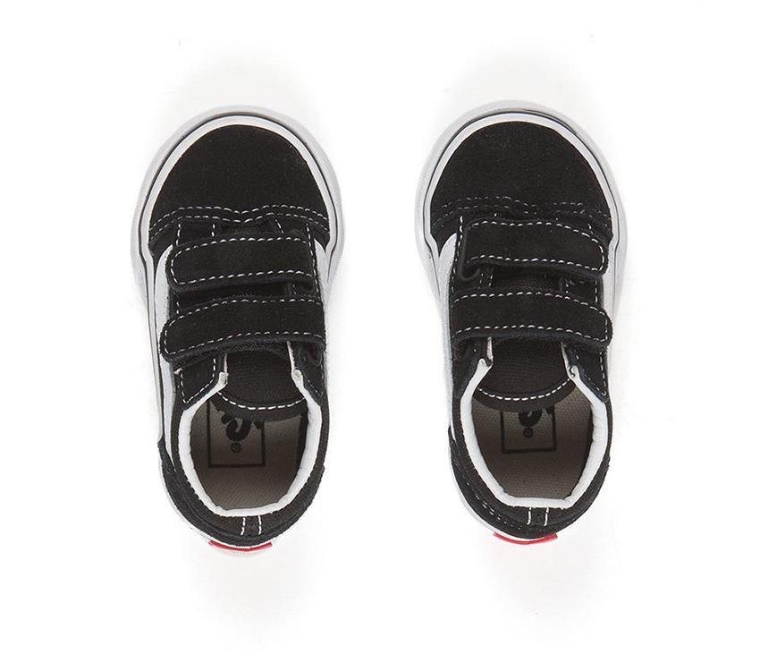 VANS TODDLER OLD SKOOL VELCRO - BLACK/ WHITE