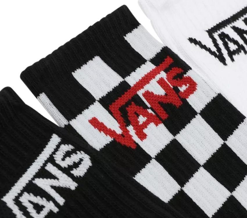 VANS CLASSIC CREW SOCK 6.5-9 3 PK