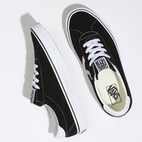 VANS SPORT- BLACK/WHITE (SUEDE)